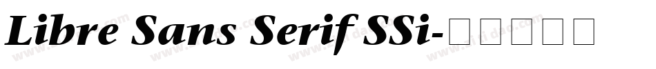Libre Sans Serif SSi字体转换